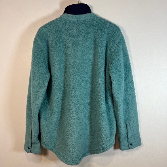 Outerknown Men's Standard Skyline Sherpa Fleece Shirt Jacket Size M Button Front - Picture 9 of 13